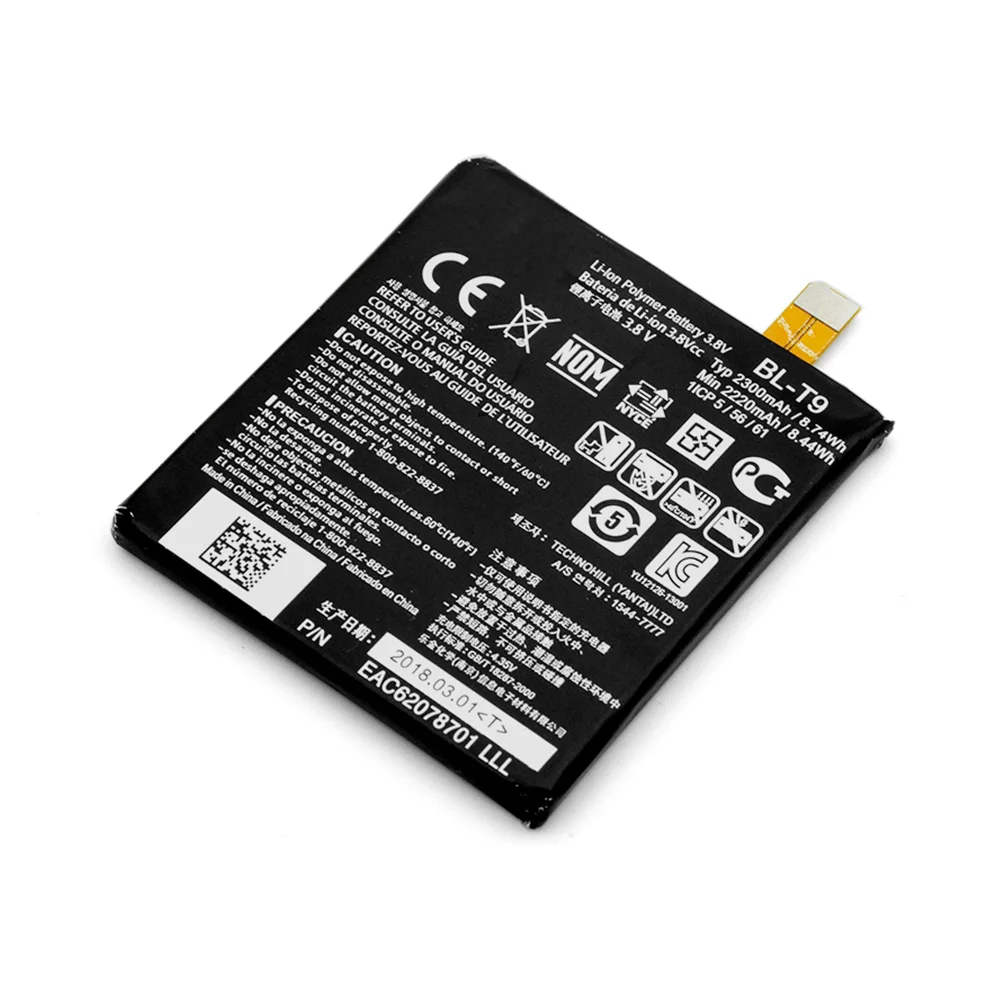 YCDC BL-T9 3,8 V 2220mAh BLT9 BL T9 Nexus 5 D821 D820 литиевая аккумуляторная батарея для LG Optimus G Pro E980 Google