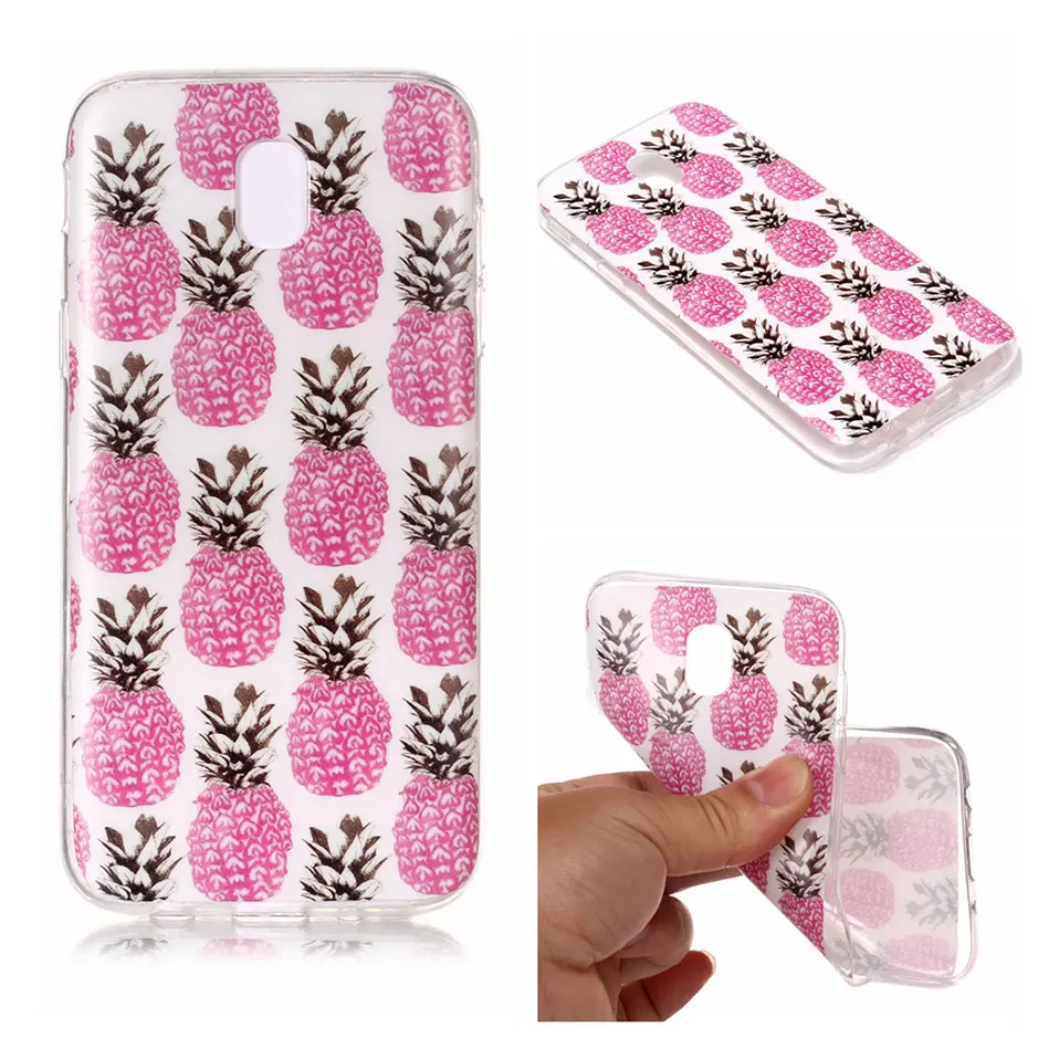 Flower Pattern Phone Case For Samsung J3 J5 J7 2017 Capa Back Cover J4 J6 J8 2018 Coque Silicone TPU Galaxy 2016 |
