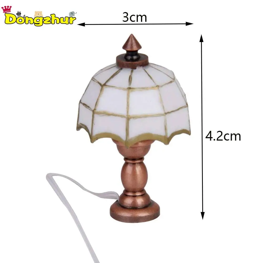 Desk Table Lamp 12 Volt Working Light Miniatures 1:12 ...