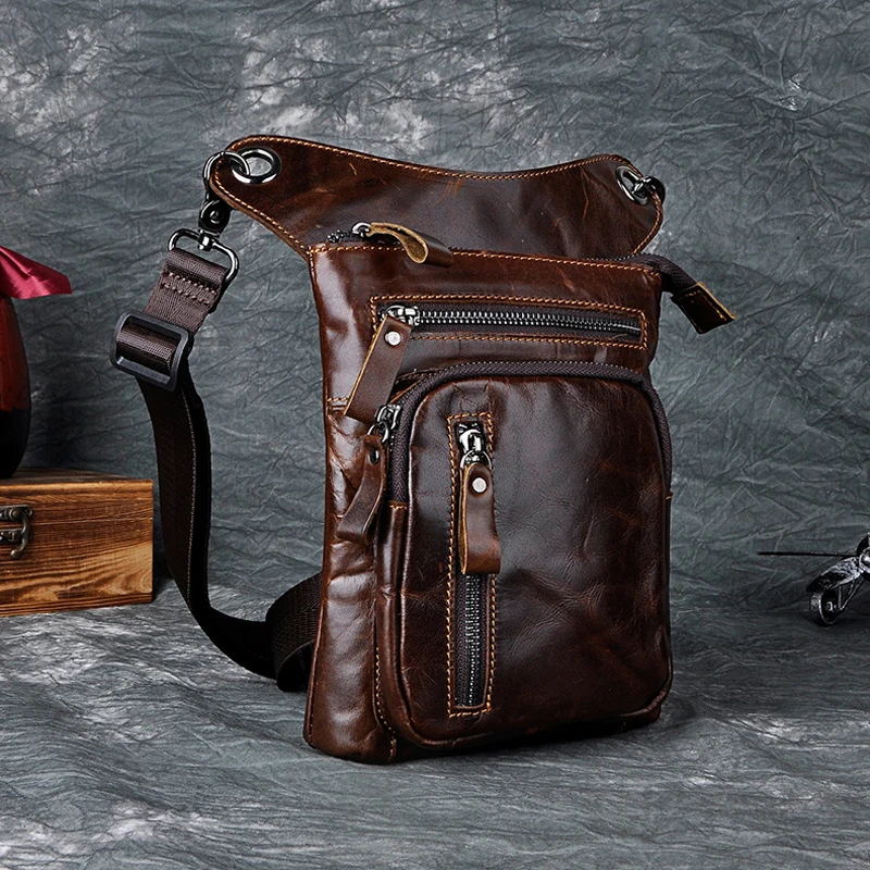 Натуральная кожа, мужская сумка на бедро, мотоциклетная сумка-мессенджер, Воловья кожа, поясная сумка, Мужские поясные сумки, чехол для телефона
