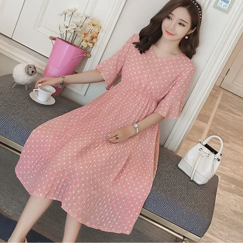 pregnant dress pink