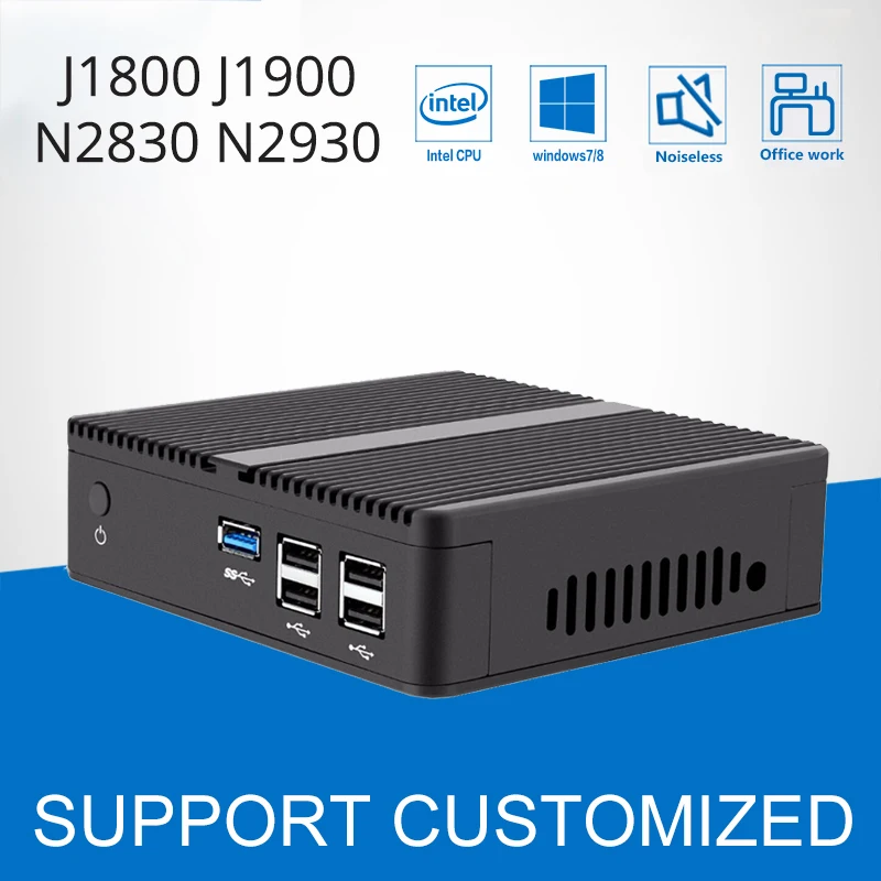 Intel Celeron J1900 J1800 Mini PC Windows 10 Linux Mini Computer Celeron N2830 N2930 Fanless Computer PC Barebone WIFI HDMI VGA Intel Celeron J1900 J1800 Mini PC Windows 10 Linux Mini Computer Celeron N2830 N2930 Fanless Computer PC Barebone WIFI HDMI VGA