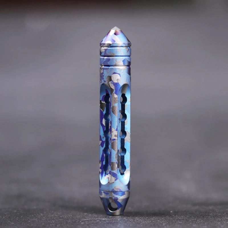 EDC титановый сплав нож бусины с Тритием газовые трубы Вольфрамовая сталь голова