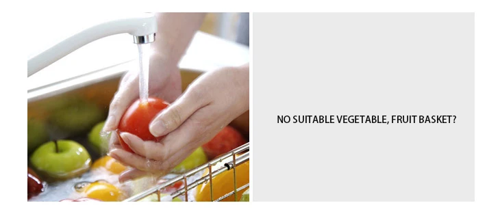 Creative collapsible plastic water basket kitchen wash basket fruit and vegetable wash to hang drip basket.Drain dry cleaning ba (3)