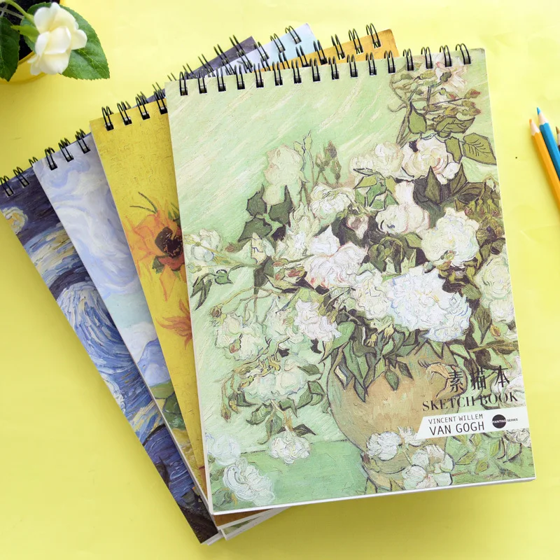 Oil Painting Series A4 Coil Sketchbook Creative 50 Sheets Blank Inner Pages Painting Graffiti Notebook Daily Memos Notepad цена Oil Painting Series A4 Coil Sketchbook Creative 50 Sheets Blank Inner Pages Painting Graffiti Notebook Daily Memos Notepad цены онлайн