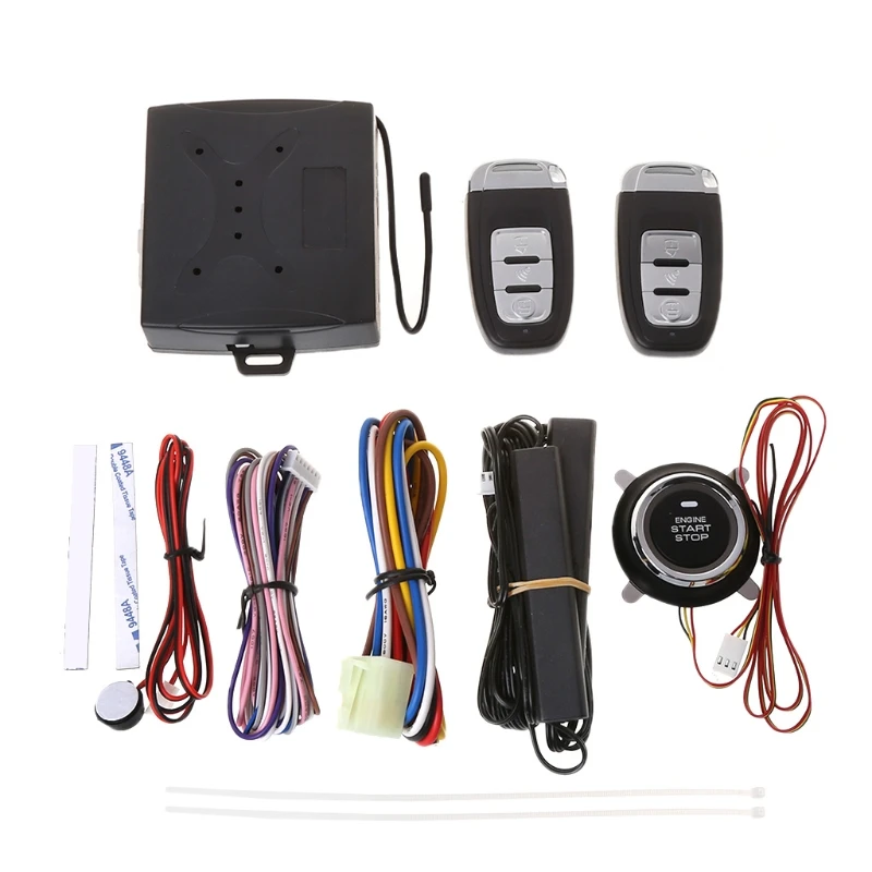 Goede Car Security Alarm Smart System Set Met PKE Passieve Keyless Entry Remote Lock Automobiles Inbraakalarm