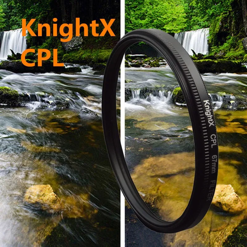 KnightX 49-77  67  cpl   Canon Nikon D5300 D5500 DSLR      d5200 d3100 d3300 d5100