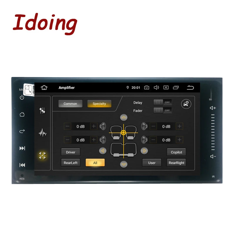 Cheap Idoing 1Din Android 9.0 7"PX5 4G+64G 8 Core For Toyota Universal Car GPS DSP Radio Player IPS  Navigation Multimedia Bluetooth 2