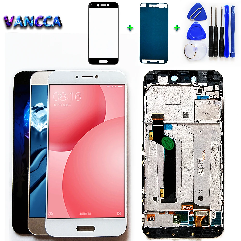 100% Tested LCD Display For Xiaomi Mi5C Mi 5C 5.15 inch touch screen ...