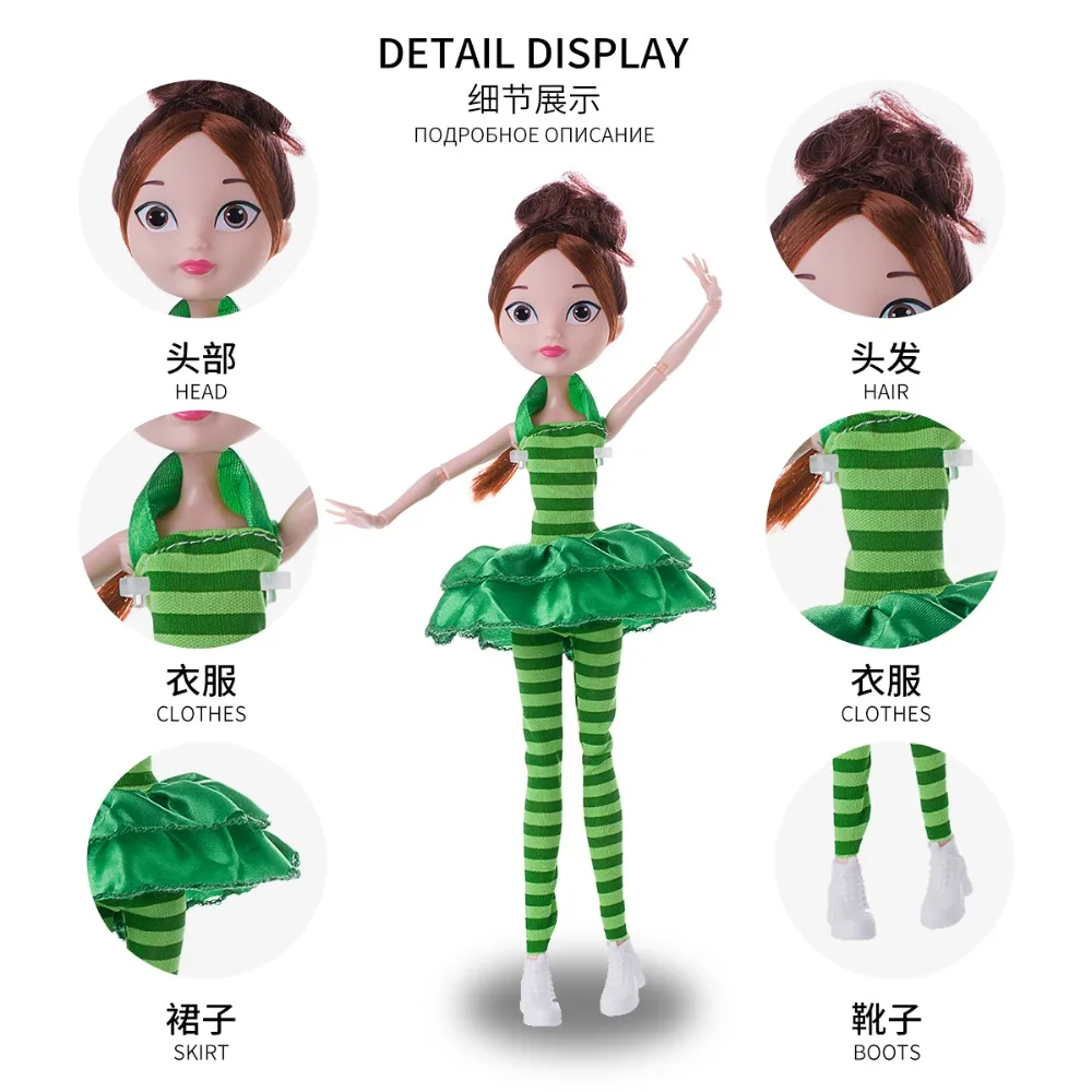 4pcs/lot joint Fairy Patrol High Doll 27cm MAWA BAPR Girls Toys Body Fashion Dolls Toys Best Gift Monster Fun