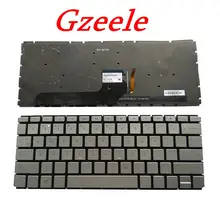 GZEELE US keyboard FOR HP ENVY 13-D 13-D024 d04 d010nr d061sa d007TU 13-D 13-D051tu d102tu d056tu TPN-C120 with backlit SILVER