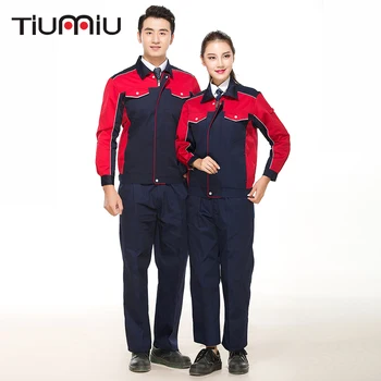 

New Wholesale Unisex Work Wear Sets Protective Clothing Patchwork Coat with Pants Engineering Service Sets With Pockets Workshop