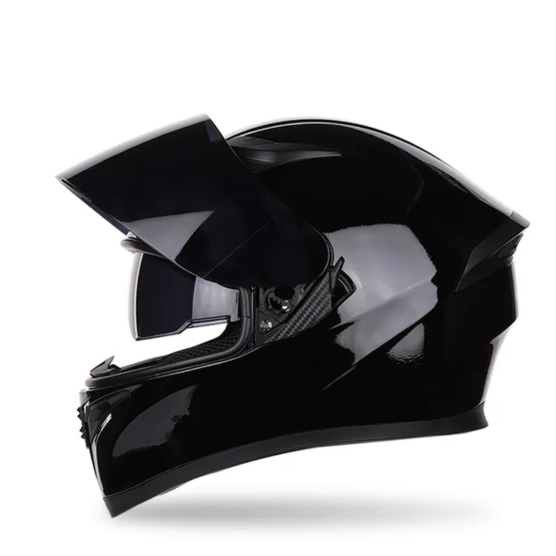 

Motorcycle Helmets Men's Women's Full Face Helmet Cool Personality For Four Seasons Horn Helmet Racing Safety Helmet Size M-XXL