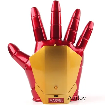 

Marvel Avengers Action Figures Toy Cosplay Iron Man Glove with LED Light Repulsor Ray Sound Launchable Movable