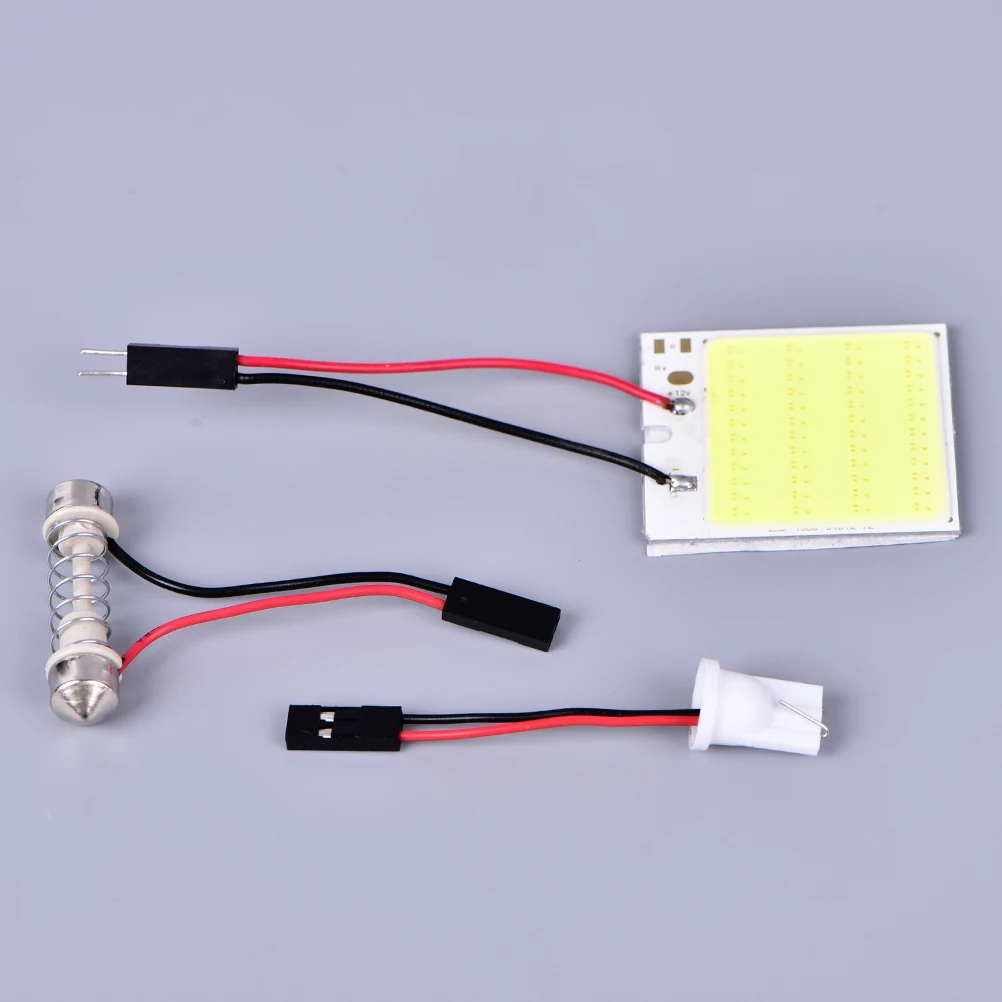 2XT10 48 COB SMD панель светодиодов супер белый интерьер чтения карты лампы освещение