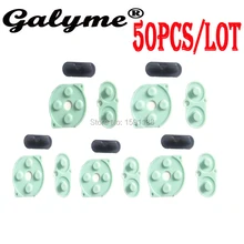 50 шт./партия,, резиновый проводящий кнопки для GameBoy, цветные пластиковые силиконовые кнопки-подкладки, A-B D Pad Start Keypads Boy color Advance