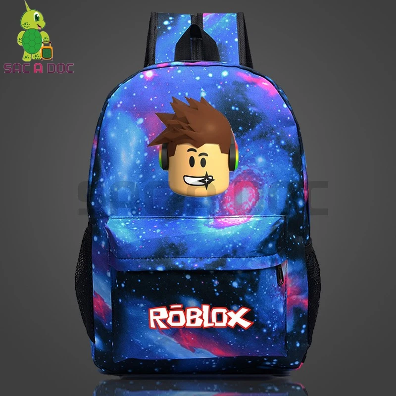 Roblox غالاكسي مدرسة حقيبة الظهر المراهقات الفتيان اليومية كمبيوتر محمول على ظهره النساء الرجال عارضة السفر أكياس Plecak