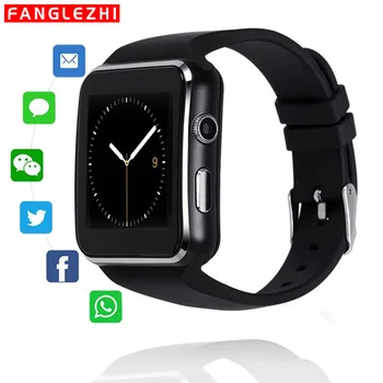 

Smart Watch Bluetooth Smartwatch X6 Wristwatch Sport Watch Men Women Touch Screen SIM Card For Samsung Xiaomi Android Phone