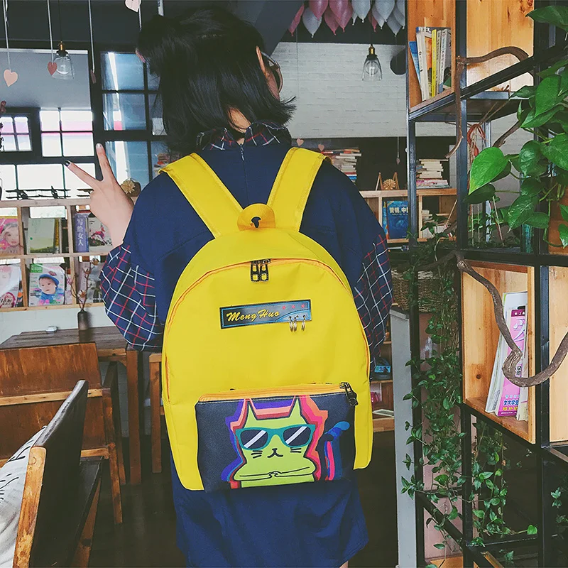 2017 Hot Multifuncional Personalized Detachable Pocket Backpack Fashion Separable Shoulder Bag 2pc School Bag Casual Travel Bags (85)