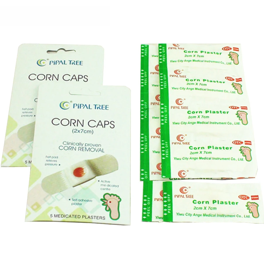 10Pcs in 2 Bags! Detox Foot Pad Patch Feet Medical Plaster Foot Corn Removal Remover Toe Massage