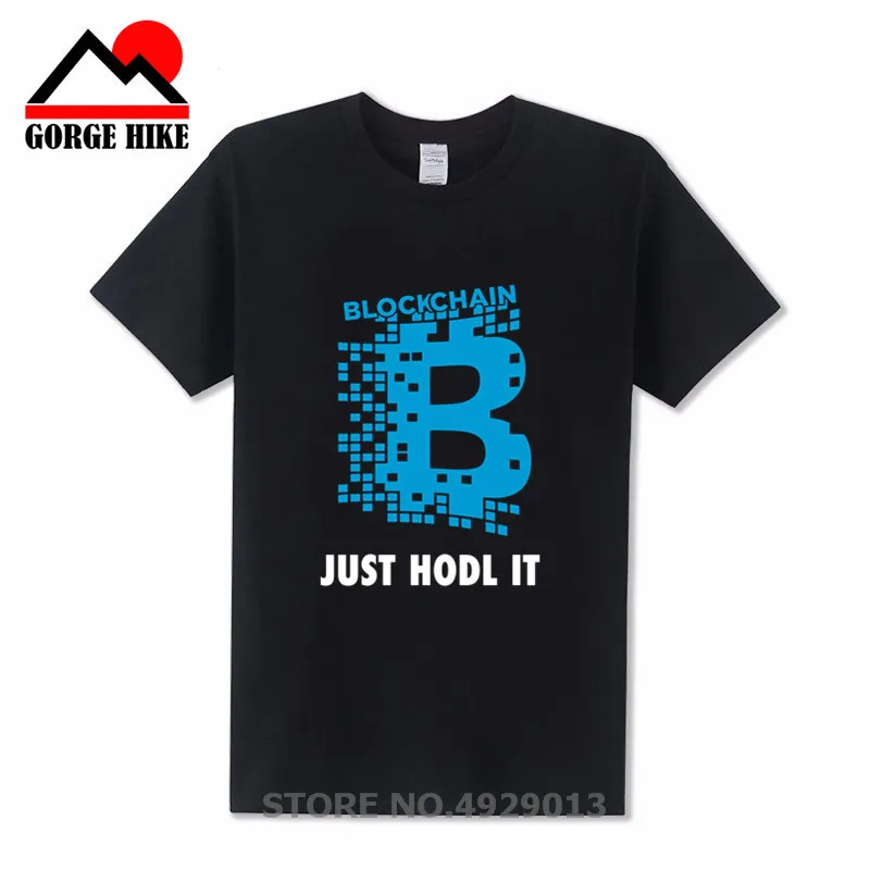 

3D Print Costume Men's T-Shirt Breathable Just Hodl It For Men Novelty Camisetas Hombre Summer Bitcoin Cryptocurrency Hiphop Tee