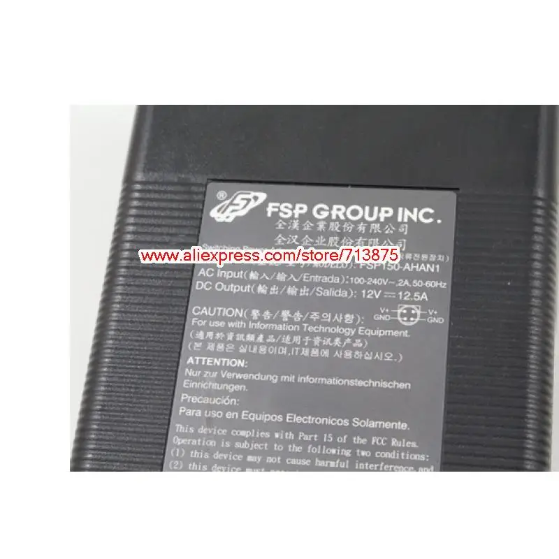 Натуральная FSP150-AHAN1 12 V 12.5A адаптер переменного тока для QNAP TS-409 TS-412 Turbo NAS Dynamic сенсорный монитор FSP135-AHAN1 DPS-150NB-1 B
