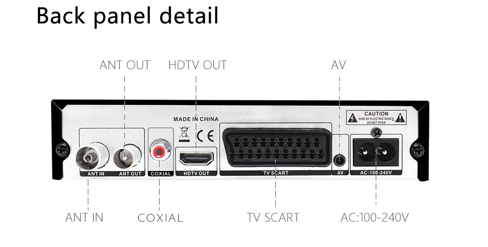 Vmade DVB-T2 T3 цифровая ТВ приставка H.265 HD 1080P цифровой эфирный приемник Поддержка Dolby AC3 Youtube Стандартный ТВ приставка