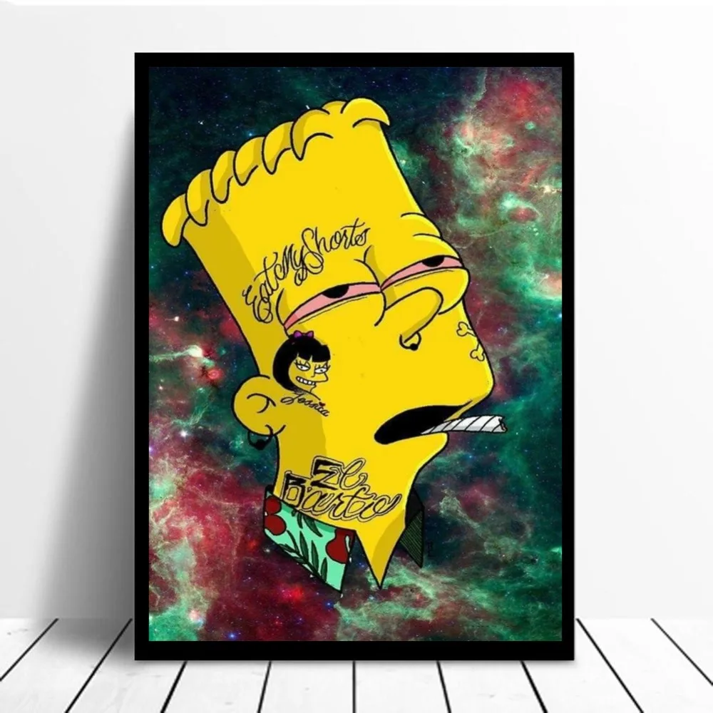 MONA LISA SMOKING JOINT ART POSTER PICTURE size 24x36 POT WEED MARIJUANA