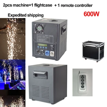 

2IN1 Flightcase Packing 600W DMX Cold Spark Stage Sparkuar Firework Machine Fountain Titanium Powder