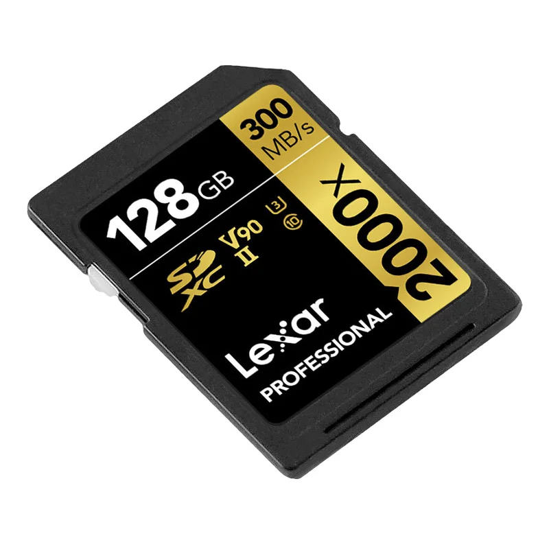 Lexar SD Card профессионального 2000x высокое Скорость 300 МБ/с. SDXC UHS-II U3 Class 10 флэш-карты памяти для 3D 4K видео в формате Full HD Камера