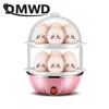DMWD Multifunctional 2 layers Electric Boiler Egg Cooker Poacher Food Steamer Automatic Safe Power-off Cooking Device EU US Plug ► Photo 2/5