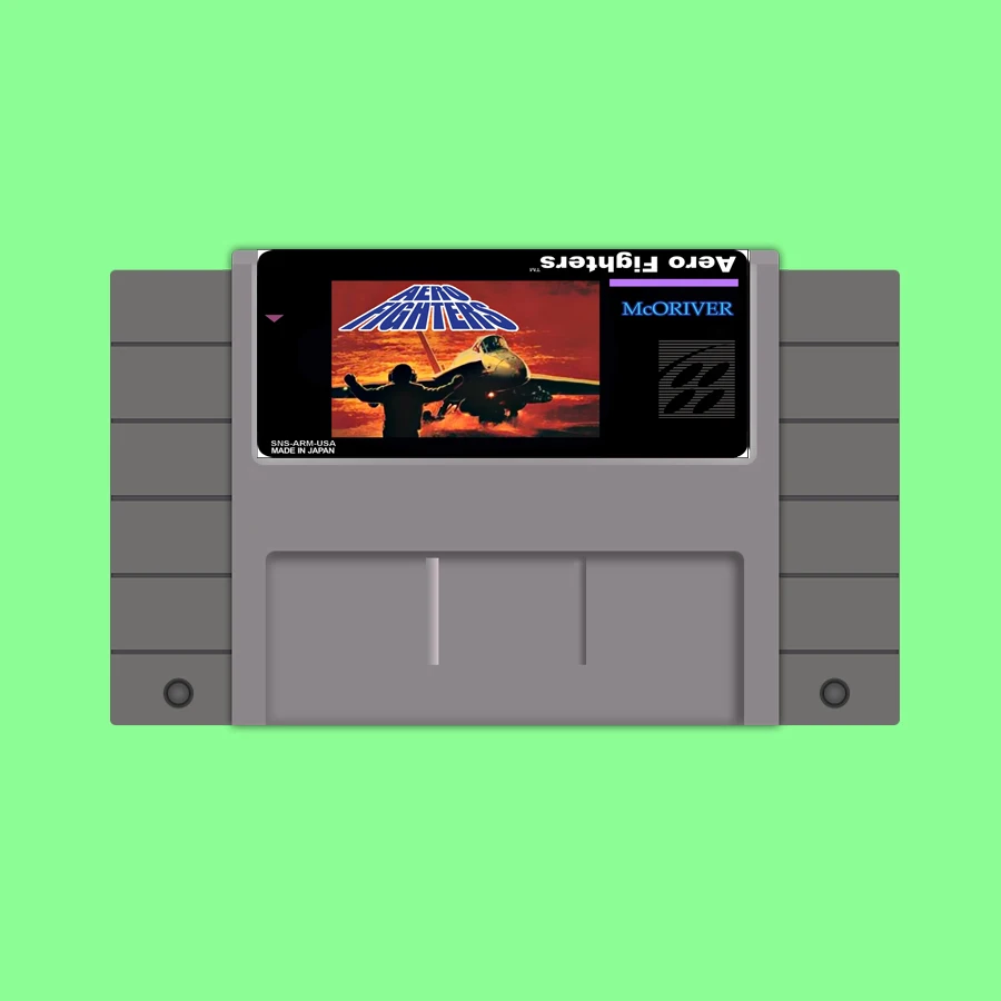 

New arrival 16bit super game card Aero Fighters