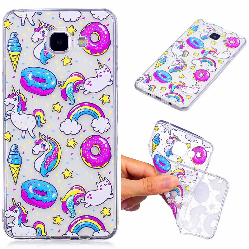 

For Samsung A5 2016 A510 Case Transparent Cute Animal Anime Silicon TPU Soft Back Cover Case for Samsung Galaxy A5 2016 A510F