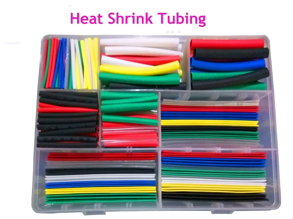 Wholesale 385pcs 7Colors Heat Shrink Tube Assorted Cable Wire Wrap