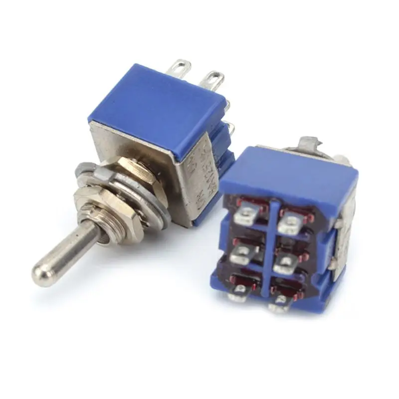 MTS 203 переключатель 6A 125V AC 6 контактный ON мм Mini Рычажные переключатели для