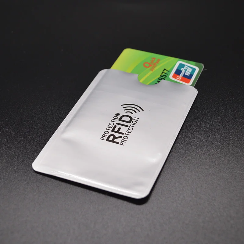 

Aluminum Anti-Rfid Reader Blocking Bank Credit Card Holder Protection New Rfid Card Reader Metal Credit Card Holder Rfid NFC #C