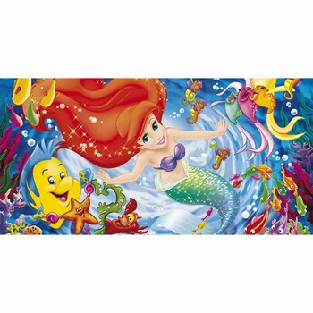 

Beach Towel Little Mermaid Bamboo Microfiber Bath Towels For Adults Big Printed Beach Towel Drying Washcloth Bathroom 70*140cm