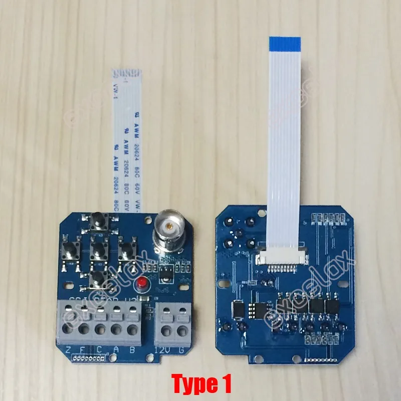 Модуль камеры с зумом декодирования доска BNC RS485 OSD меню управление Лер PCB кнопка управления 9Pin ленточный кабель Аналоговый блок декодирование камеры