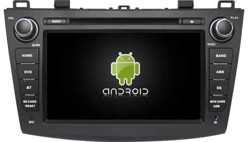 Discount Android 8.1 quad core car dvd player media stereo car audio music player wifi handfree carplay headunit for MAZDA 3 2010-2014 0