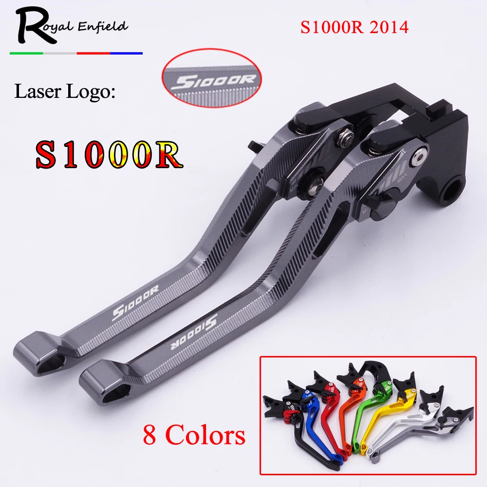 

Titanium + Black S 1000R Logo 3D Rhombus Hollow design For BMW S1000R 2014 Motorcycle CNC Brake Clutch Levers