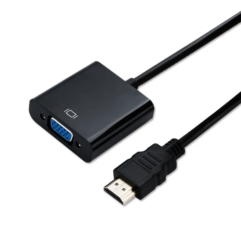 Biaze HDMI в VGA адаптер 1080P цифро-аналоговый видео аудио конвертер HDMI кабель для Xbox 360 PS3/4 PC ноутбук ТВ коробка проектор - Цвет: Old Version