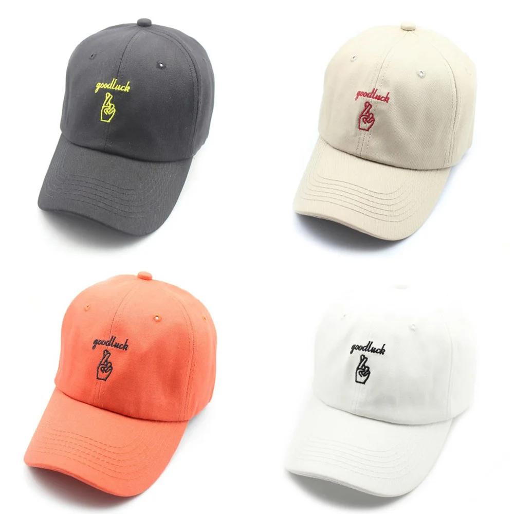 

Fingers Crossed Good Luck Baseball Cap Dancing Hats Embroidery Dad Hat Men Women Adjustable Hip-hop Snapback Cap Lucky Caps