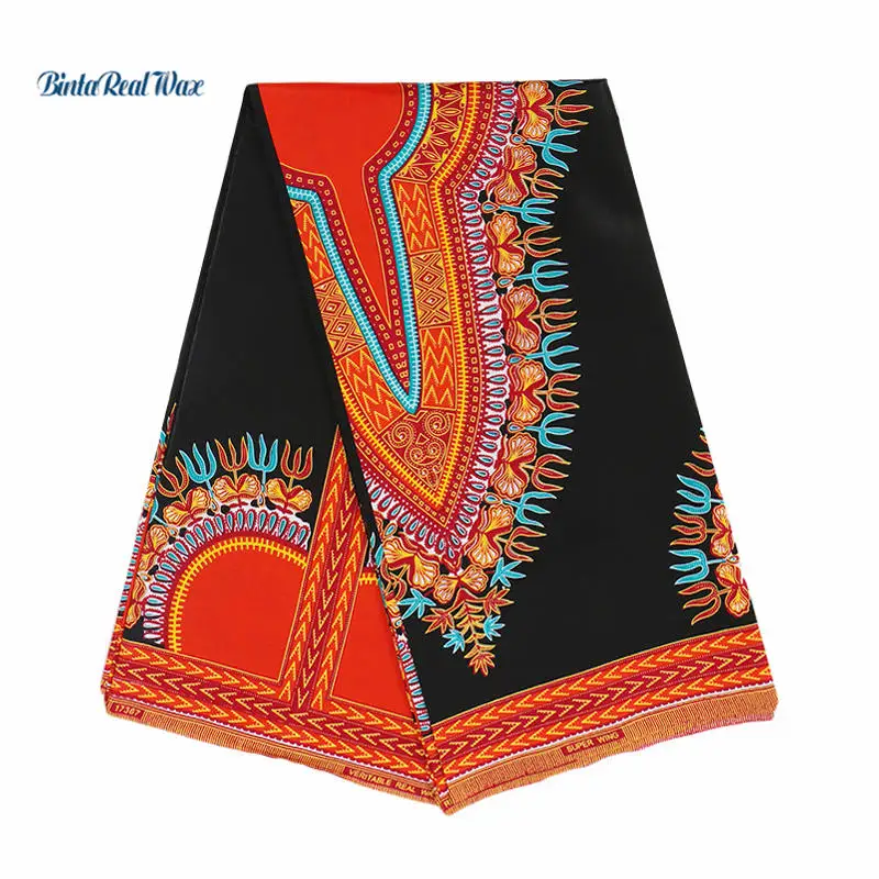 

2019 High Quality Black African Java Wax Fabric 100% Cotton Fabric Java Fabric African binta real Wax Material 6 Yards PL045