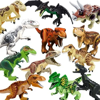 polar bear carnotaurus triceratop Dinosaur T-rex Building Blocks Bricks children gift baby toys education model | Игрушки и хобби