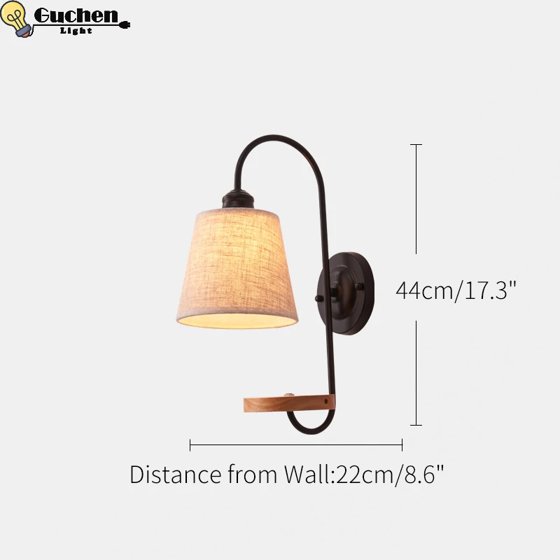 American style bedside antique wall lamp single-head living room lights vintage fashion bar lamps led Loft lighting night light