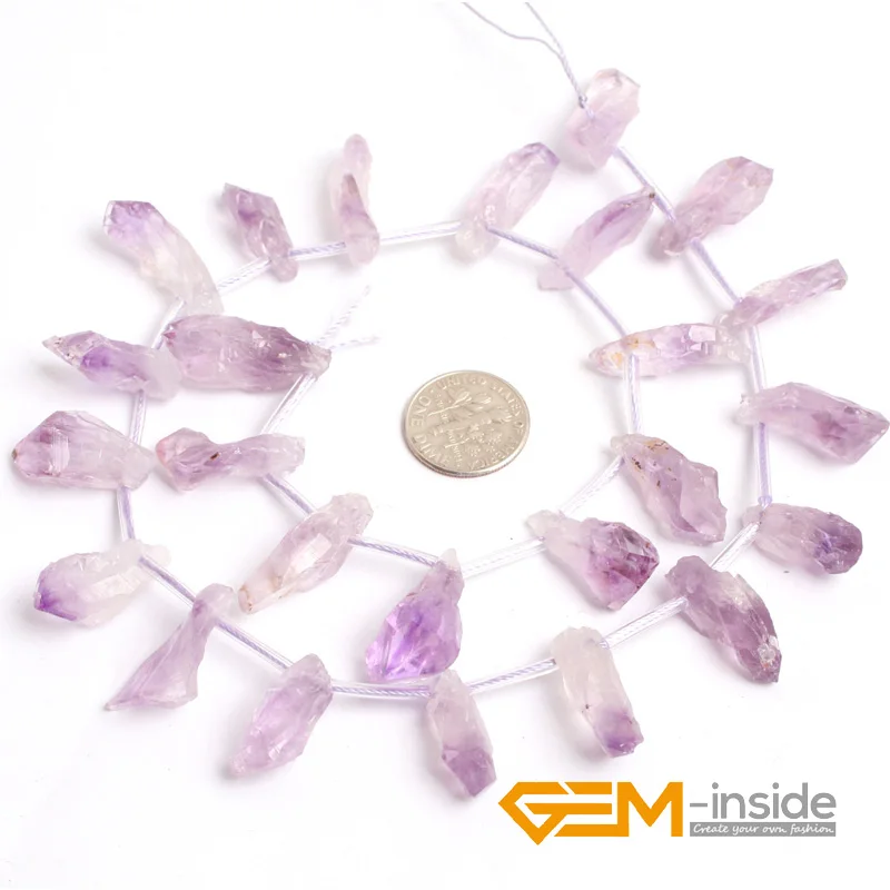 Natural Stone Raw Purple Amethysts Beads For Jewelry Making Strand 15 Inches Wholesale ! DIY Bracelet Necklace Jewelry Beads