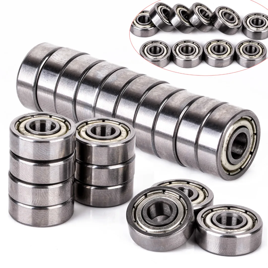 10pcs 605-ZZ Small Deep Groove Bearing Mayitr Metal Shielded Miniature Radial Ball Bearings 5x14x5mm For RC Cars Trucks