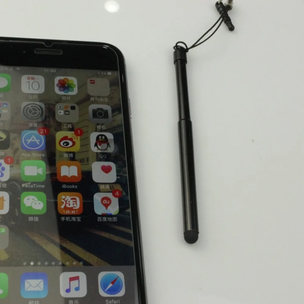 Выдвижная универсальная ручка для сенсорного экрана, емкостный стилус для смартфона, планшета, для iPad, круглый тонкий наконечник для iPhone