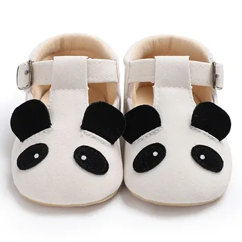 

Newborn Baby Girl Lovely Panda Ears Toddler First Walkers Kid Shoes