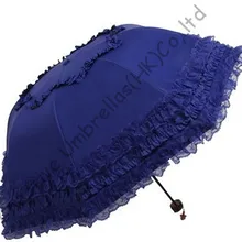 UPF> 50+ арочные Зонты принцессы, 8 ребер, складное черное покрытие 2 раза, солнцезащитный крем, Бортовая шнуровка, сумка зонтик, УФ-защита